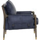 Mauti Distressed Brown / Cortina Ink Leather Armchair